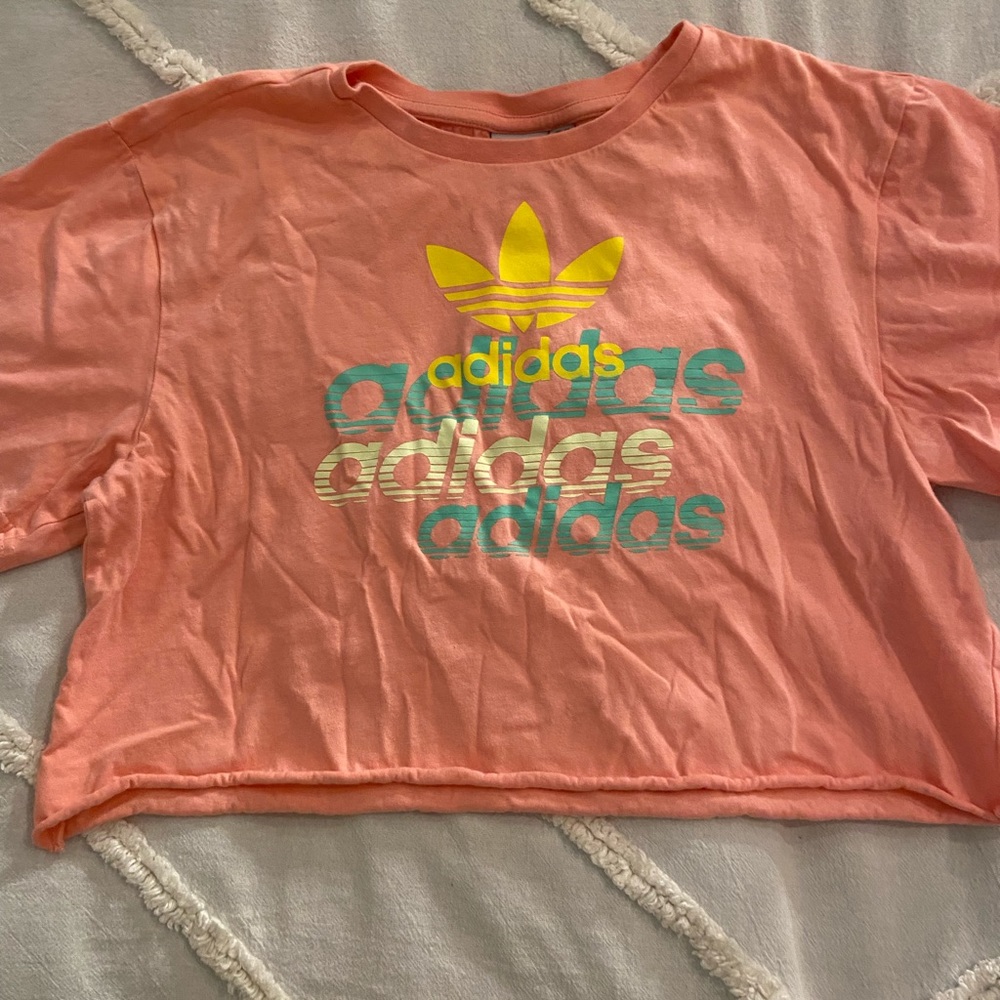 Adidas graphic crop tee